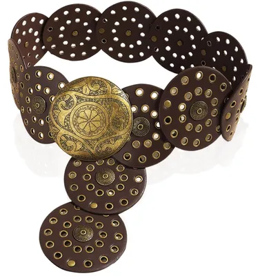 Imagen del producto de Solidchoice - Cinturón de cuero estilo bohemio para mujer, diseño vintage