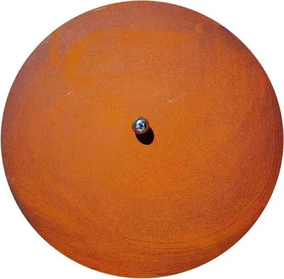 Image de Couvercles avec poignée sphérique, finition patinée, 80 cm, pour braseros