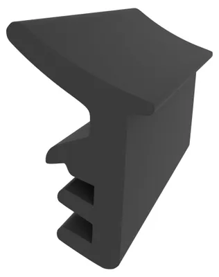 Produktbild von Dachfensterdichtung für Velux Dachflächenfenster - Schwarz - 4 Meter - 19 mm Höhe - 3-4 mm Nutbreite - Dachflächenfenster Dichtung gegen Zugluft und Feuchtigkeit