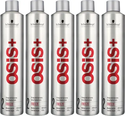 Zdjęcie produktu dla Schwarzkopf Osis Freeze Strong Hold Lakier do włosów 5x500ml