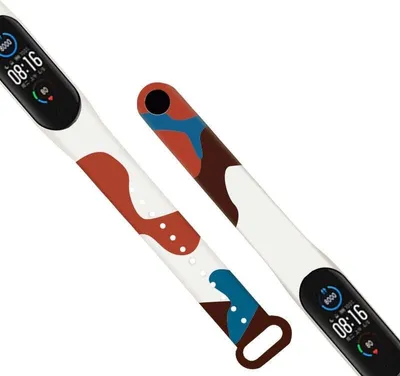 Produktbild von Xiaomi Mi Band 6/5 Silikonarmband – Tarnmuster 8, Strap für Smartwatch