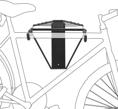 Produktbild von Famanu Fahrradhalterung Wandmontage - für 1-2 Fahrräder, schwarz, 50 kg