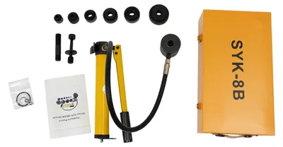 Image de 10T Kit de perforation hydraulique,manuelle, 6 poinçons, jaune