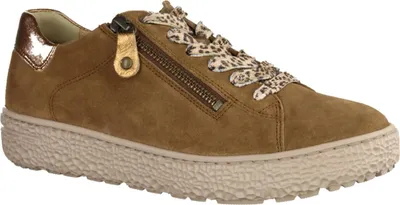 Produktbild von Hartjes Phil 1401345352 Damen Sneaker, Schnürer, Braun, Leder - Damenschuhe Bequeme Schnürschuhe, Braun, leder (velour)&nbsp