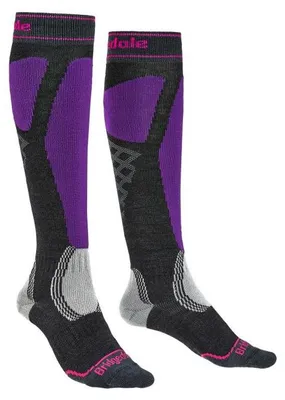 Productafbeelding van Bridgedale Ski Easy On, damesmodel, grafiet/lila, maat L (41-43 EU)