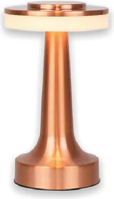 Produktbild von Luxus - Tischlampe Touch - Beau - Rosé - H21 x Ø9