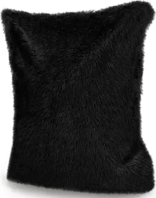 Produktbild von Green Bean® XXL-Sitzsack Fellotpik mit Füllmaterial (EPS Perlen - 380 Liter) - Indoor Maße ca 180 x 140 cm - Bean Bag Sitzkissen Sitzpuff Sitzsessel Bodenkissen Lounge Schwarz