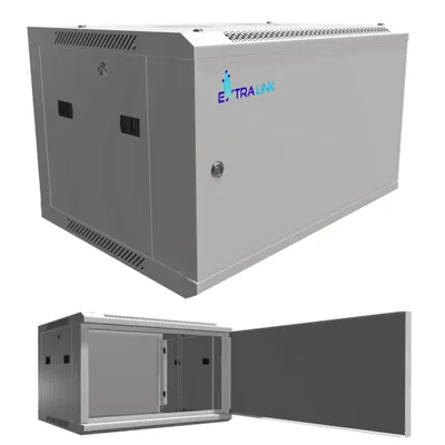 Obrázok produktu pre Extralink Rackmount skriňa 6U 600x450 ASP Sivá nástenná, kovové dvere