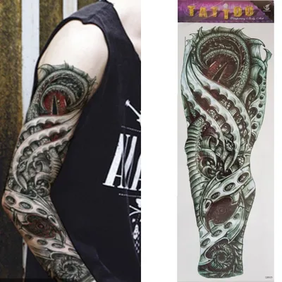 Produktbild von Temporäres Tattoo Schlange Tätowierung Design