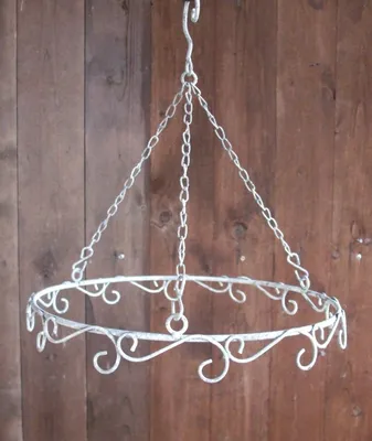 Produktbild von Küchenhänger, Hängeregal, Ring m. Haken, 30 cm, grau, Landhaus