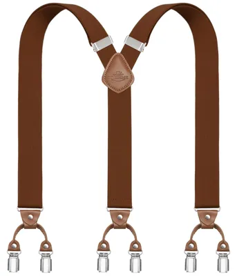 Image de Bretelles homme femme - Dos en Y - 3,5 cm - 6 clips métalliques - Élastique