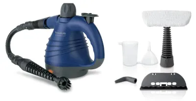 Zdjęcie produktu dla Taurus Rapidissimo Clean, Przenośna myjka parowa, 0,35 l, Czarny, Niebieski, 1050 W, 3 bar, Ready