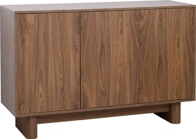 Immagine prodotto di Credenza scandinava in legno scuro a 3 ante 120 cm - Oviala Bowy