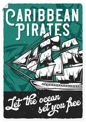 Produktbild von ARTland Poster Piratenschiff Größe: 70x100 cm