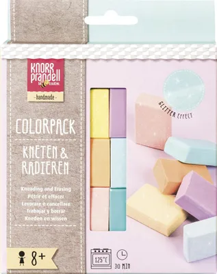 Produktbild von KNORR prandell Modelliermassen-Set Kneten & Radieren Pastell