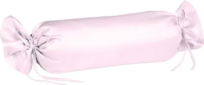 Produktbild von sleepling – Satin Kissenbezug, Nackenrolle, 100% seidig weiche Baumwolle, 15x40 cm, rosé