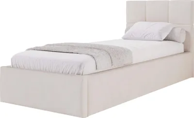 Produktbild von Moebelpaket Bett 120x200 cm , Bett Azurro SO7, Polsterbett mit Stauraum, Modern Einzelbett mit Einem Metallrahmen Beige