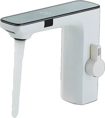 Immagine prodotto di Rubinetto da lavabo, Comando intelligente a sensore, Struttura robusta, Rubinetto da lavabo bianco
