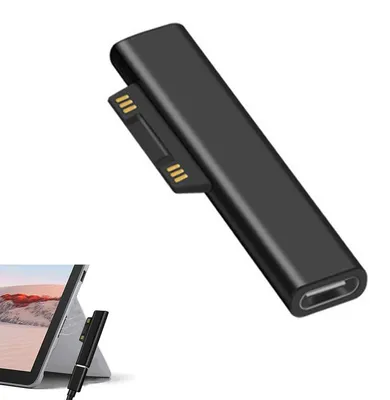 Produktbild von Surface Connect auf USB-C-Anschluss,kompatibel mit Microsoft Surface Pro 7/6/5/4/3 GB 1/2,Laptop 4/3/2/1,funktioniert mit Einer Stromversorgung USB C