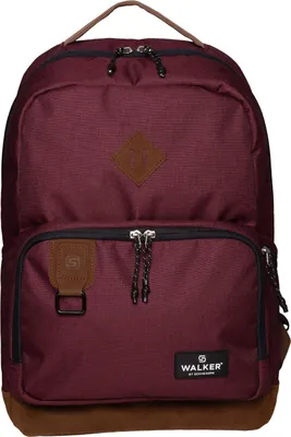 Imagen del producto de Walker mochila de ocio mochila con compartimento para ordenador portátil Concept Pure Eco Backpack 29L Maroon arándano