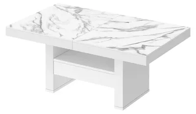 Produktbild von Design Couchtisch Tisch HLU-111 Schublade höhenverstellbar ausziehbar Esstisch