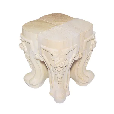 Zdjęcie produktu dla 4" / 10cm Drewniane nogi meblowe Nogi stołowe Nogi szafkowe Nogi stołowe Vintage Nogi stołowe w stylu europejskim Rzeźbione nogi stołowe z litego drewna do sofy Krzesło Łóżko Szafka