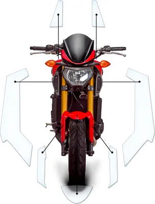 Produktbild von Lackschutzfolie Steinschlagschutz passend für Yamaha MT09 2014+