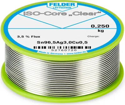 Produktbild von FELDER LÖTTECHNIK Lötdraht ISO-Core "Clear", 1,0 mm, 250 g