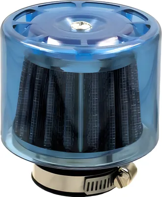 Produktbild von Luftfilter Nypso Racing gerade kurz 38mm, blau für Dell'orto PHBG Vergaser