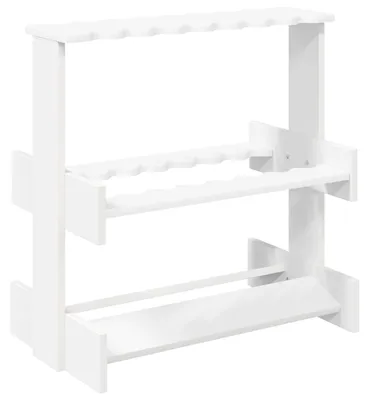 Obrázok produktu pre vidaXL Stojan na biliardové palice, drevovláknitá doska, 60 x 35 x 60 cm, biela