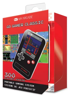 Produktbild von My Arcade Go Gamer Classic, Schwarz, Rot, 6,35 cm (2.5"), 3,5 mm, Akku, AAA, Alkali
