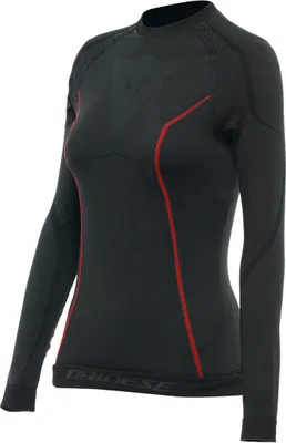 Image de T-shirt fonctionnel Dainese Thermo LS pour femmes, noir/rouge, XS/S