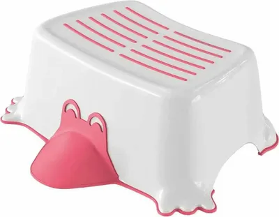 Produktbild von Aqualine DUCK Kinder-Tritthocker für das Bad, Rosa