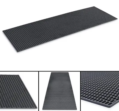 Universal Kunststoff Renn Race Waben 18x8mm Gitter Schwarz Stoßstange 120x40cm – Produktansicht