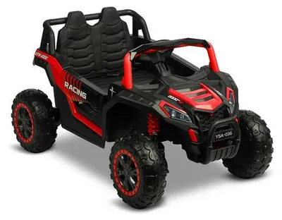 Elektrisches Fahrzeug Axel von Toyz, rot, mit Bluetooth und LED-Beleuchtung