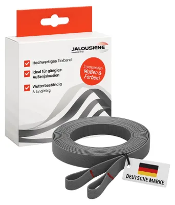 Texband für Außenjalousie 8x0,34 mm, 300 cm, grau