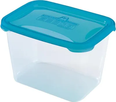 Produktbild von Heidrun 1752 Polar Behälter, rechteckig, 2,4 lt, transparent/blau