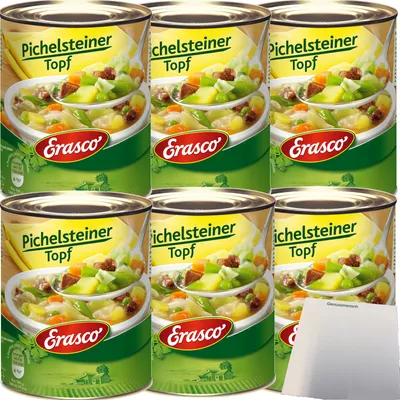 Produktbild von Erasco Pichelsteiner Topf 6er Pack (6x800g Dose) + usy Block