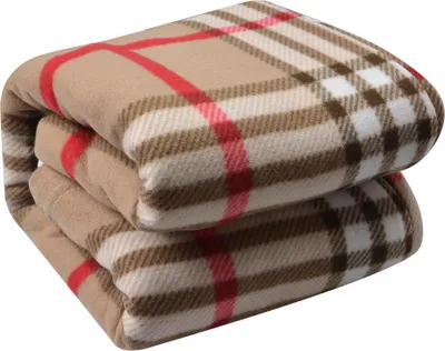 Produktbild von Clayre & Eef Tagesdecke 180x200 cm Beige Polyester Rauten