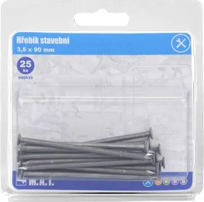 Produktbild von Baunägel 90 x 3,5 mm für Dachkonstruktionen und Zimmermannsarbeiten, 25 Stück