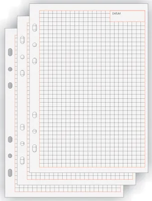 Produktbild von bind Ersatzeinlagen Notizblätter Manager A5 kariert 50 Blatt