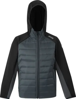 Produktbild von Regatta - "Kielder IX" Hybridjacke für Kinder RG11559 (116) (Schwarz/Mittelgrau)