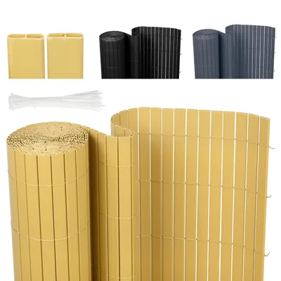 Immagine prodotto di Schermo privacy per balconi in PVC Ribelli, 400x80cm, bambù, diametro 20mm