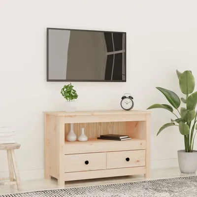 Produktbild von The Living Store TV-Schrank 79x35x52 cm Massivholz Kiefer