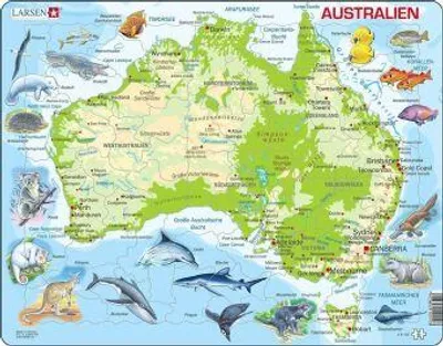 Produktbild von Puzzle - Australien (physisch)