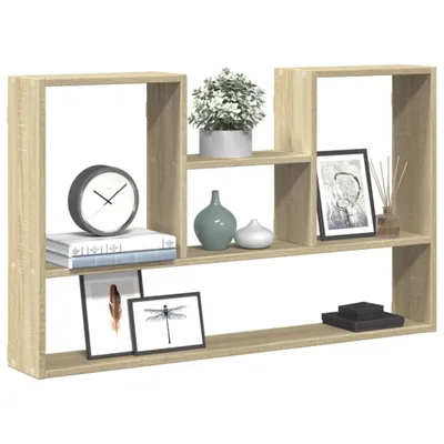 Productafbeelding van Maison Exclusive - Wandplank Sonoma-eikenhout, 99x15x60 cm, houtvezelplaat
