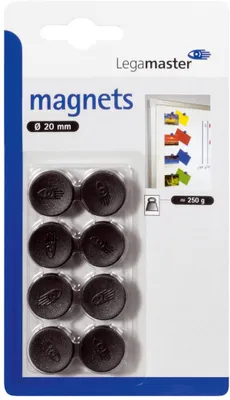 Immagine prodotto di Legamaster magneti adesivi C e C in blister da 20 mm circa 250 g in nero