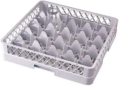 Produktbild von Sambonet Serie 14000 PP weiß Grundkorb 25 Gläser P0039-P00044-14001-25
