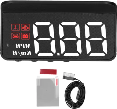 Immagine prodotto di OBD2 HUD Head Up Display Proiettore per parabrezza Misuratore multifunzione Allarme Stanchezza Promemoria guida