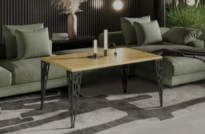 Produktbild von Endo-Möbel Couchtisch Monza 100x60x51 cm Design Wohnzimmertisch modern (Artisan Eiche)